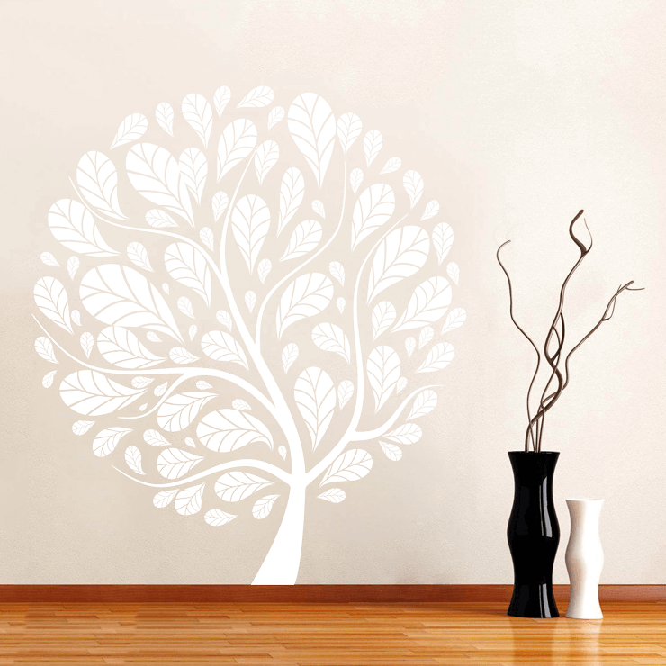 #1 kuppel træ wallsticker