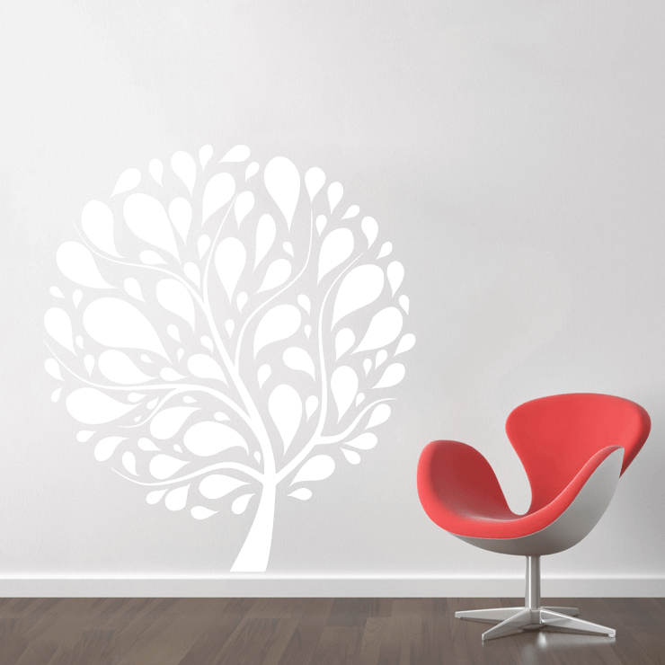 #2 kuppel træ wallsticker