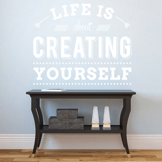 Creating yourself wallsticker