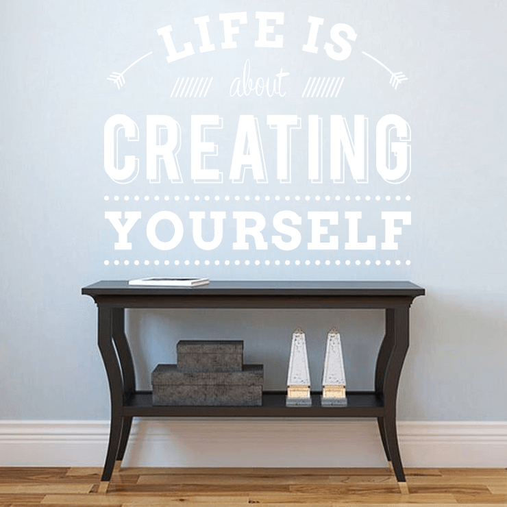 Creating yourself wallsticker