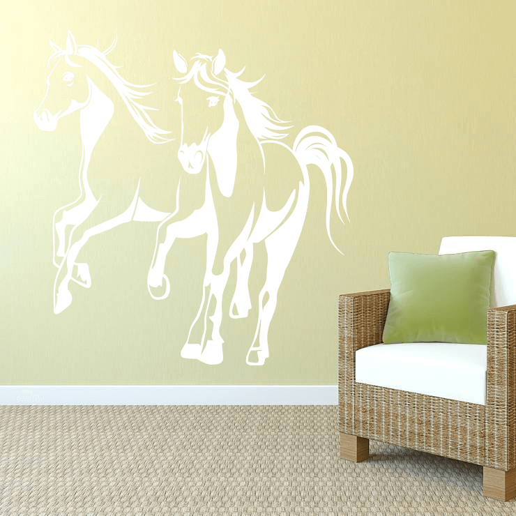 Galoperende heste wallsticker