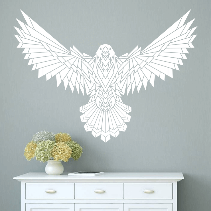 Geometrisk ørn wallsticker
