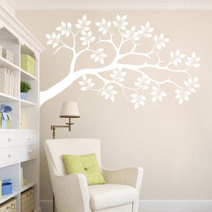 Gren med blade wallsticker