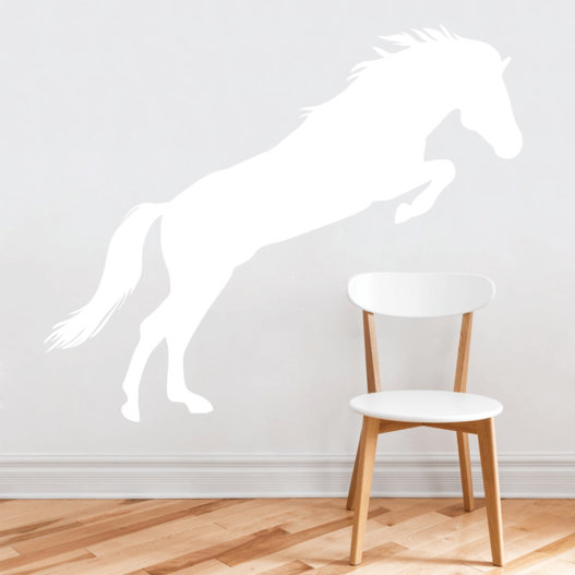 Hest i spring wallsticker