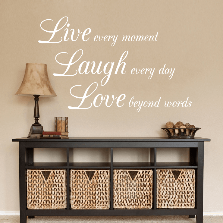 Live laugh love wallsticker