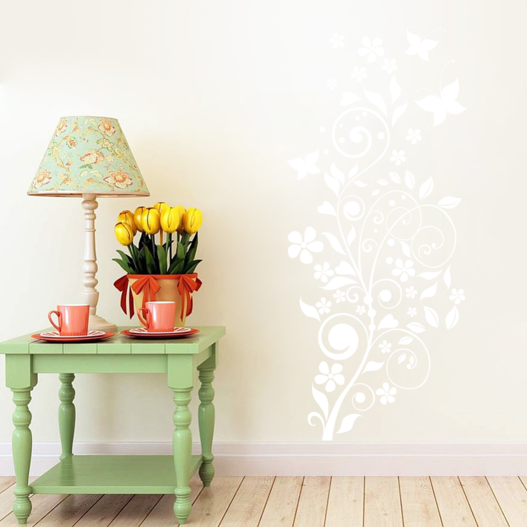 Livlig blomst wallsticker