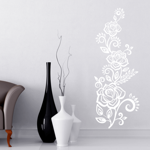 Slyngrose wallsticker