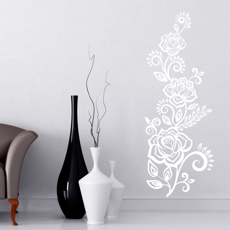 Slyngrose wallsticker