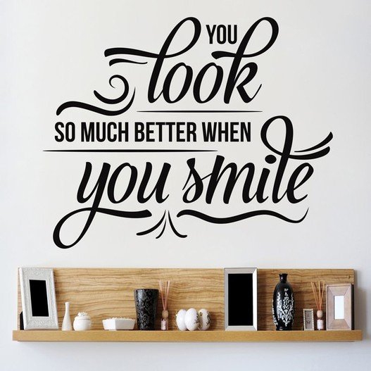 Smile wallsticker