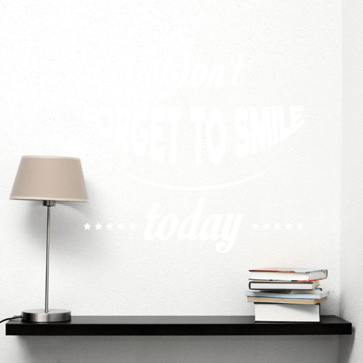 Smile today wallsticker