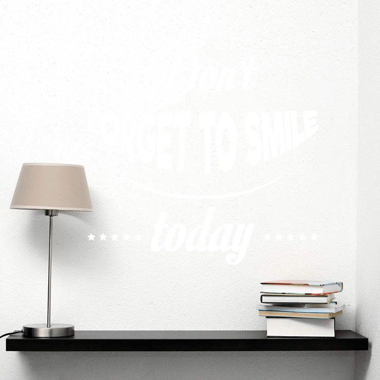 Smile today wallsticker