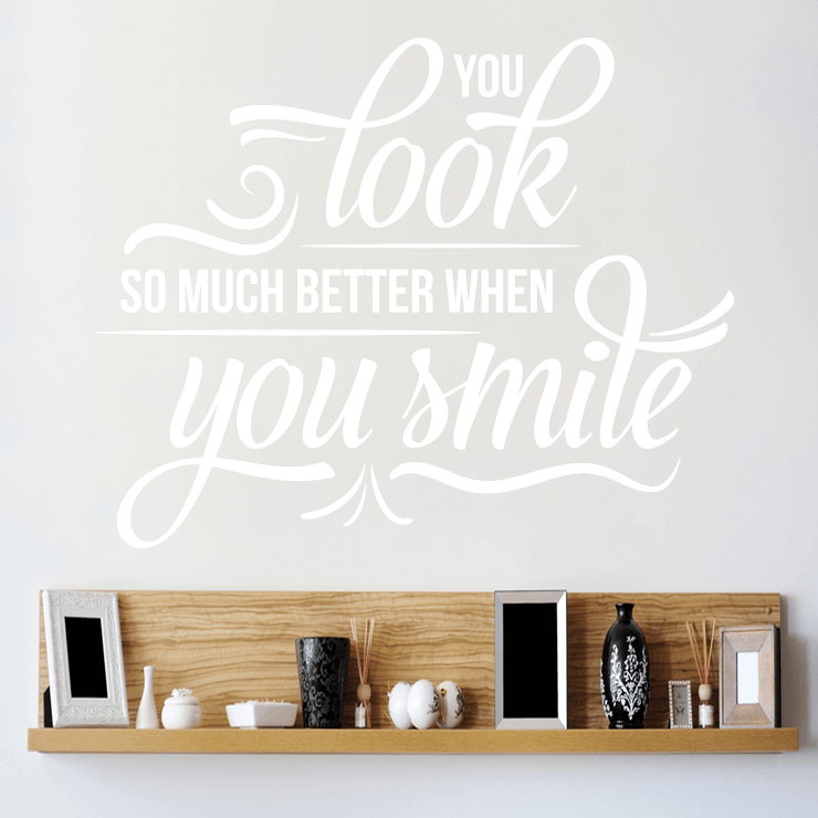 Smile wallsticker