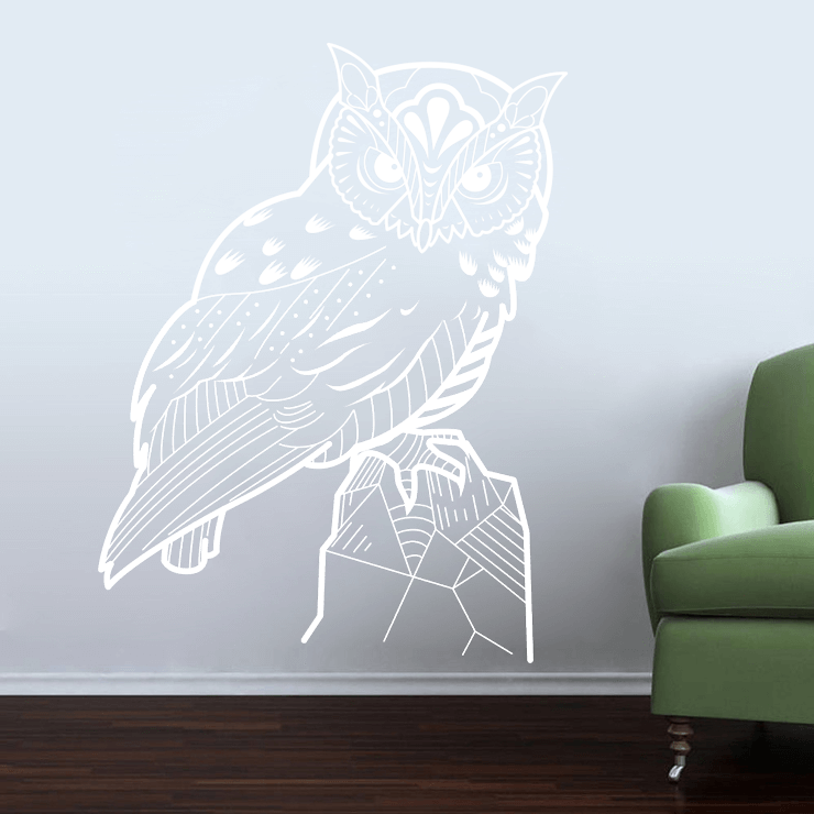 Ugle wallsticker