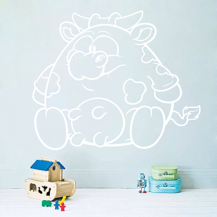 Buttet tyr wallsticker