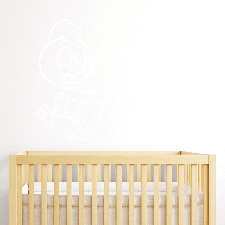 Dansende fjerkræ wallsticker