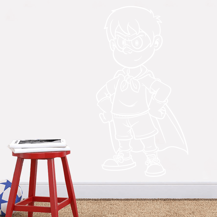 Drengehelt wallsticker