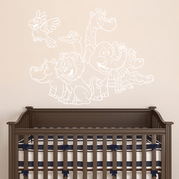 Dyrene i Afrika wallsticker