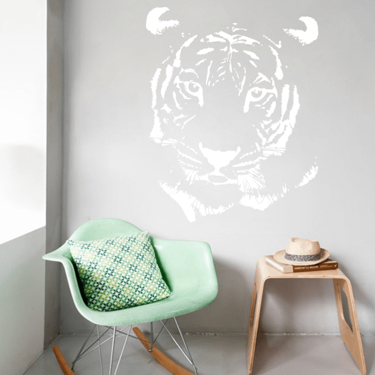 Tigerhoved wallsticker