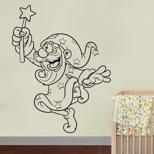 Troldmand wallsticker