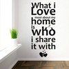 What i love most wallsticker