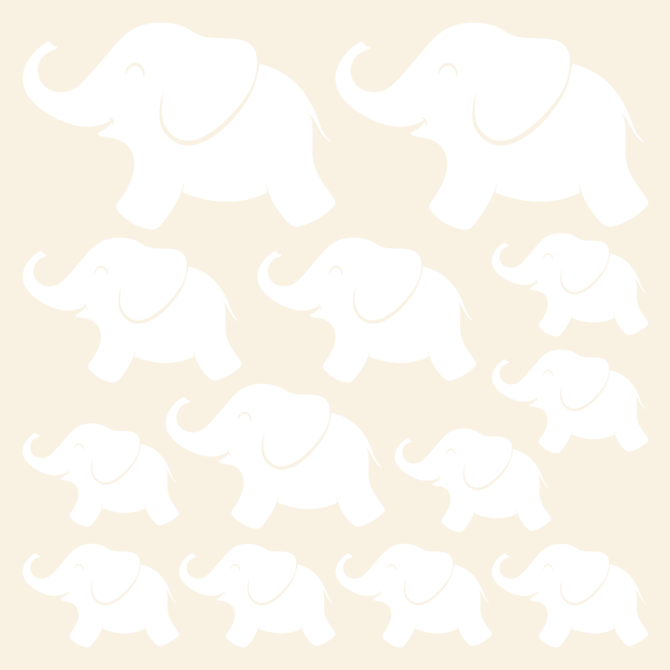 Elefanter wallsticker