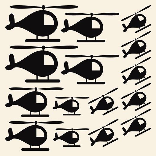 Helikoptere wallsticker