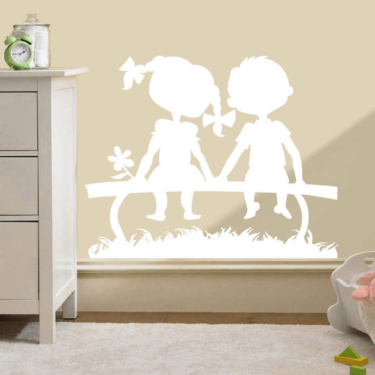 Kærlighedsbænk wallsticker