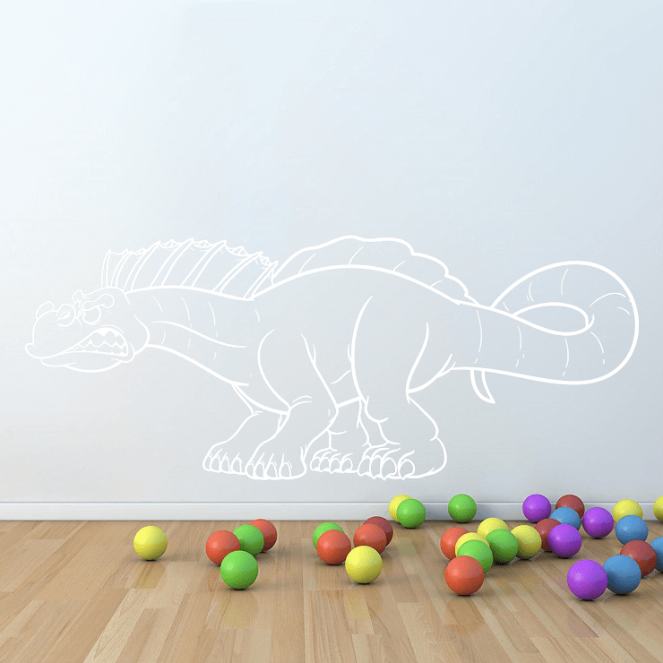 Knurende dinosaurus wallsticker