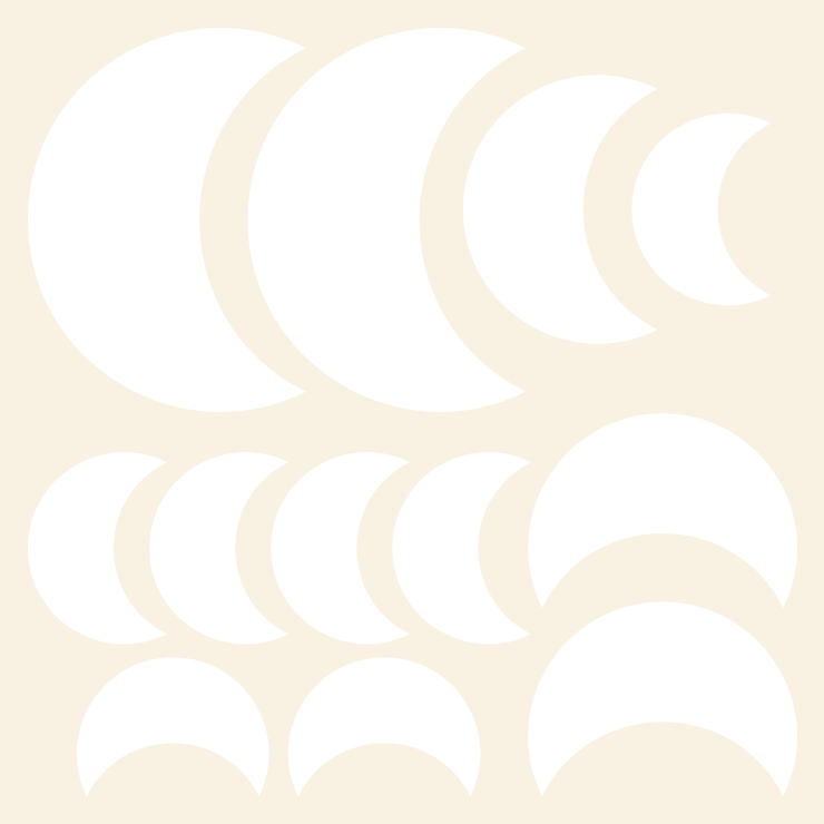 Måner wallsticker