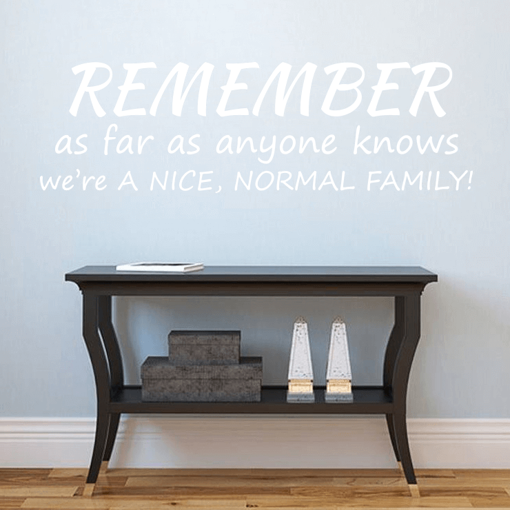 Normal family wallsticker
