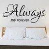 Always and forever wallsticker