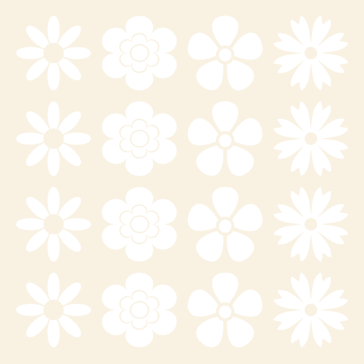 Blomster wallsticker
