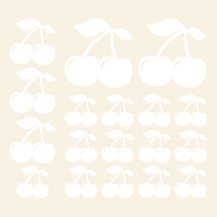 Kirsebær wallsticker