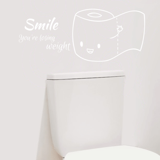 Smile you're losing weight wallsticker