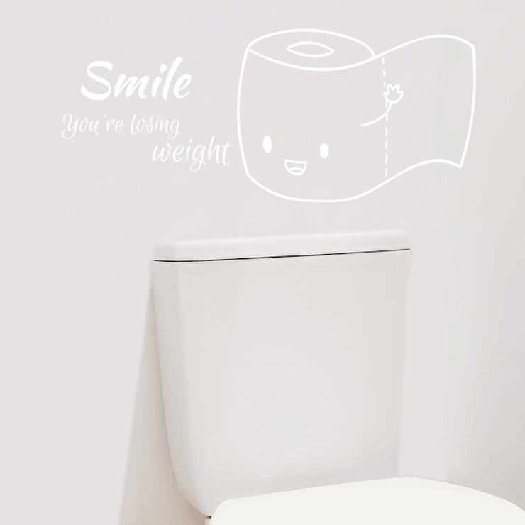 Smile you're losing weight wallsticker