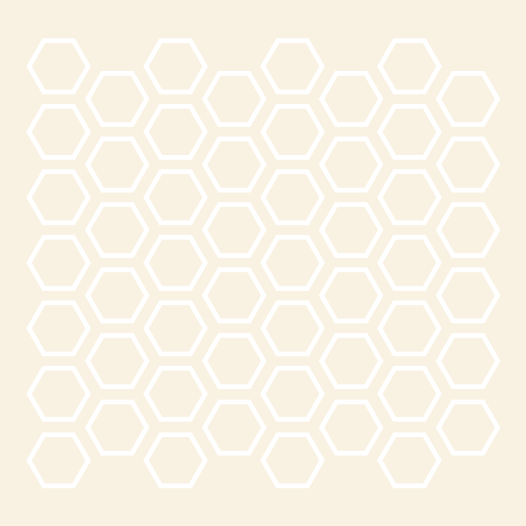 Omridsede sekskanter wallsticker
