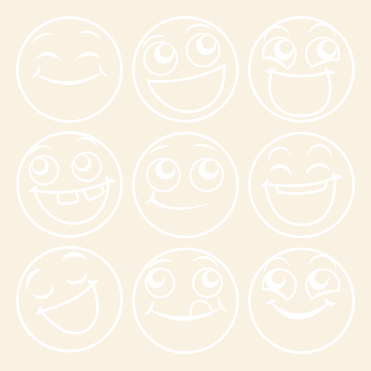 Smileys wallsticker