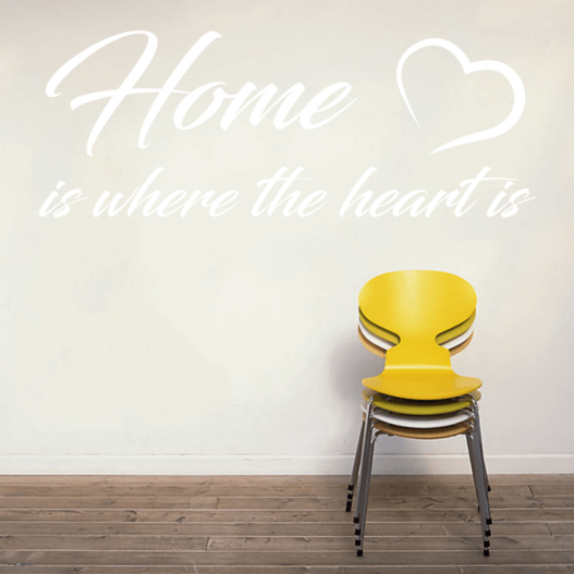 Home is where the heart is wallsticker