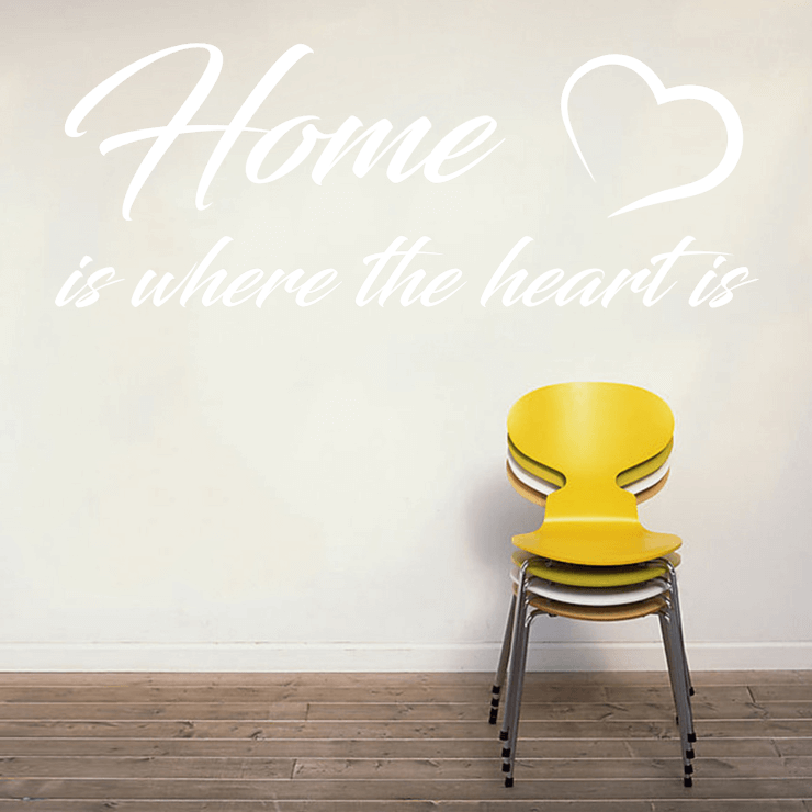 Home is where the heart is wallsticker