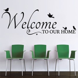 Welcome to our home wallsticker