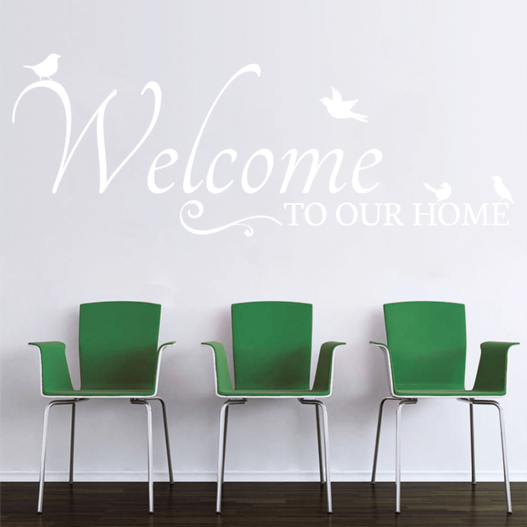 Welcome to our home wallsticker