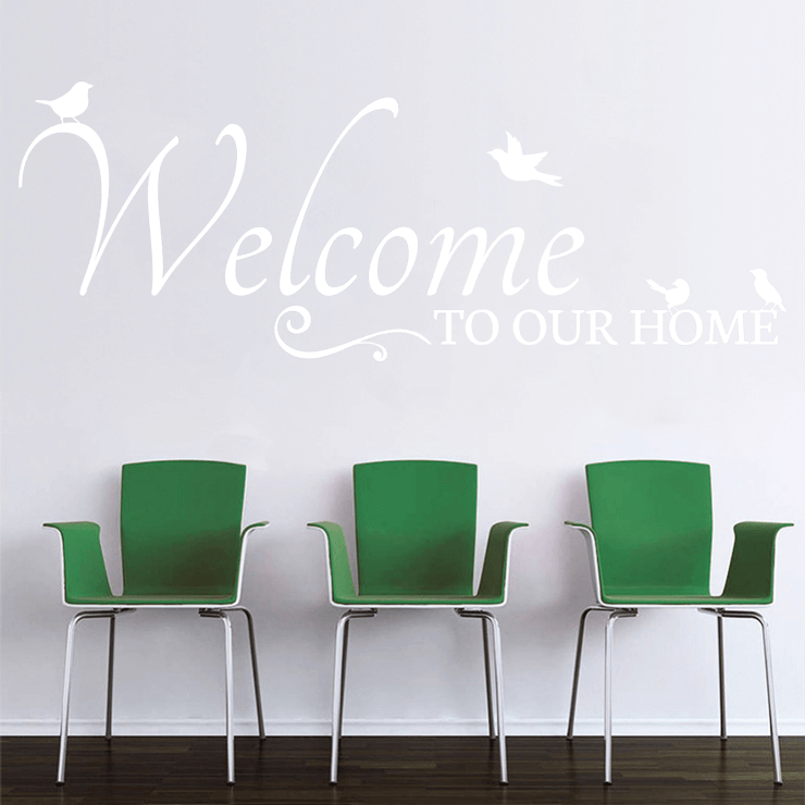 Welcome to our home wallsticker