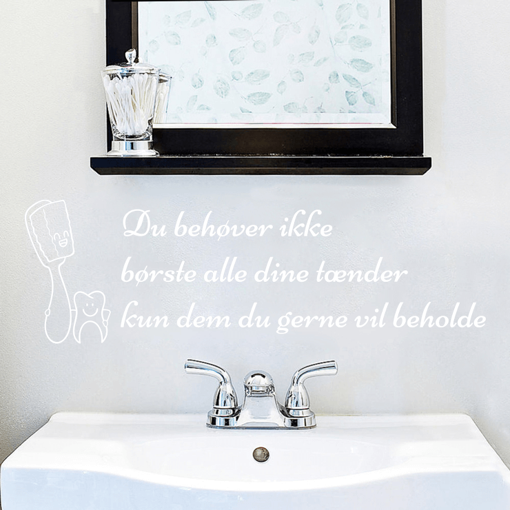 Børste dine tænder wallsticker