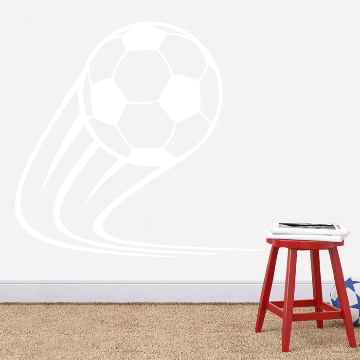 Fodbold med skru i wallsticker