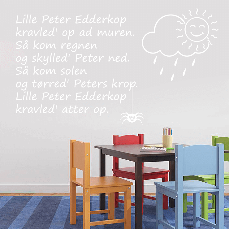 Lille Peter edderkop wallsticker