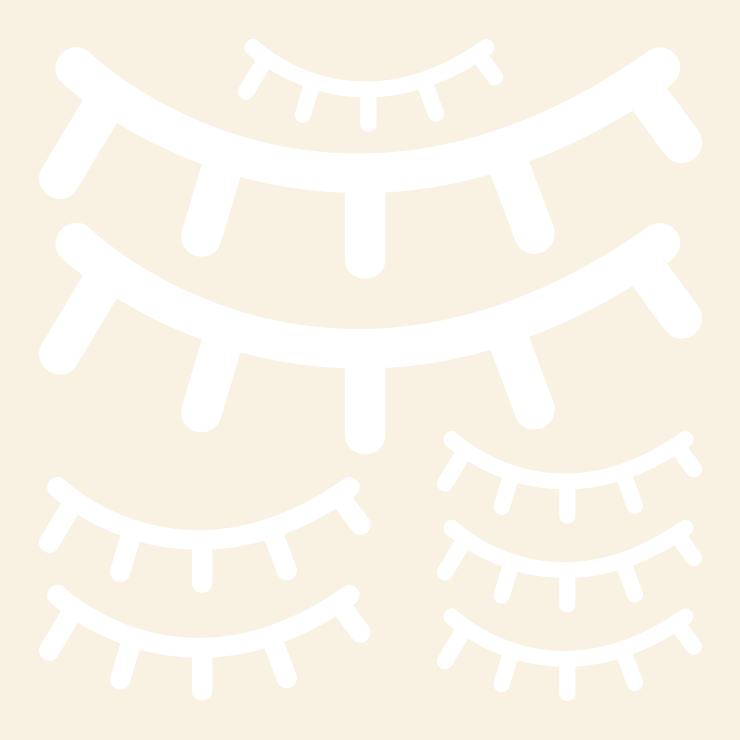 Øjenvipper wallsticker