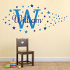 Navn med stjerner wallsticker