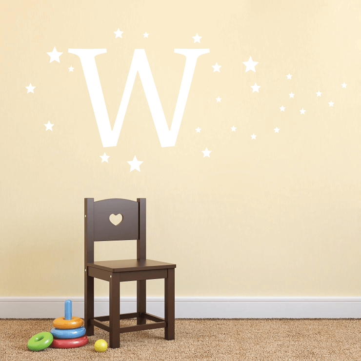 Navn med stjerner wallsticker
