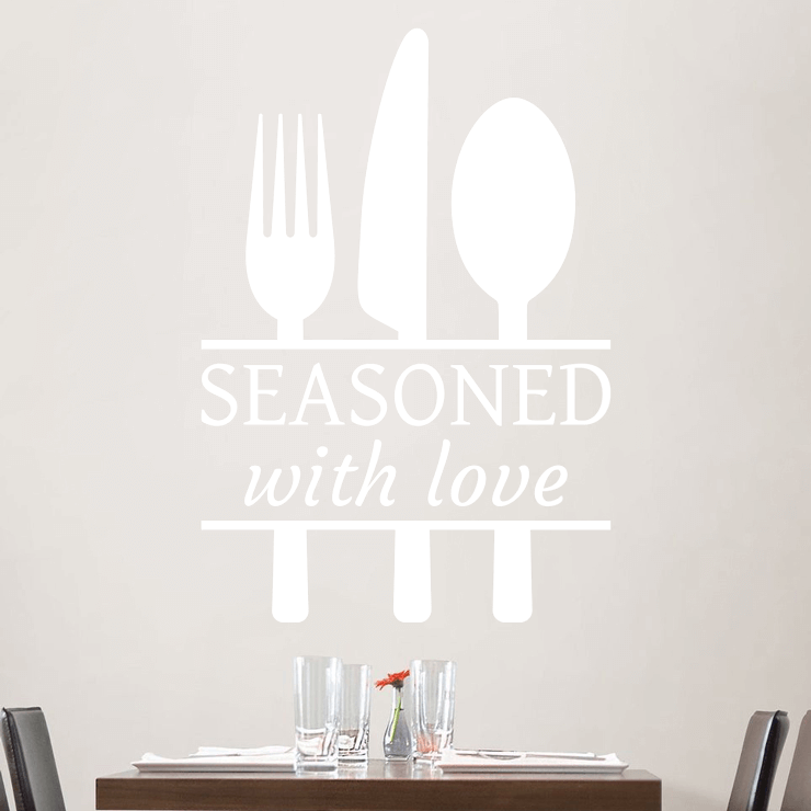 Seasoned with love wallsticker