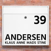 Postkasse stickers - #1 navn wallsticker til postkasse